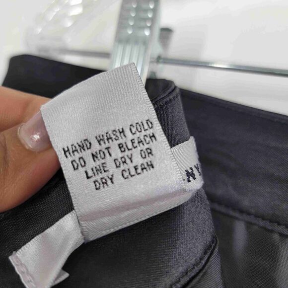 WD-NY Womens Black Textured Pattern Pencil Skirt Knee Length Size 8 - Picture 7 of 7